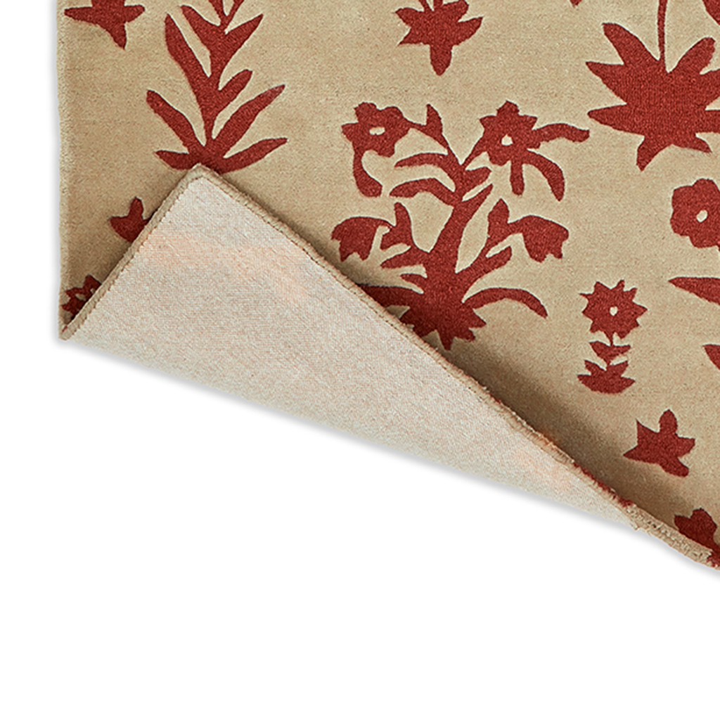 Woodland Glade linnen/roestbruin tapijt | Maat: 200 × 280 cm