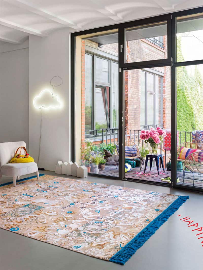 Tapis de luxe noué à la main Dragon