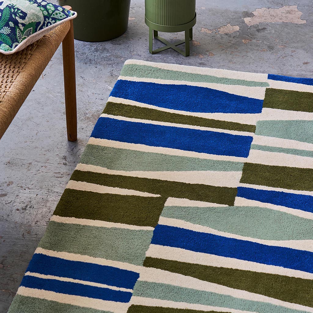 Saku olijf tapijt | Maat: 160 × 230 cm