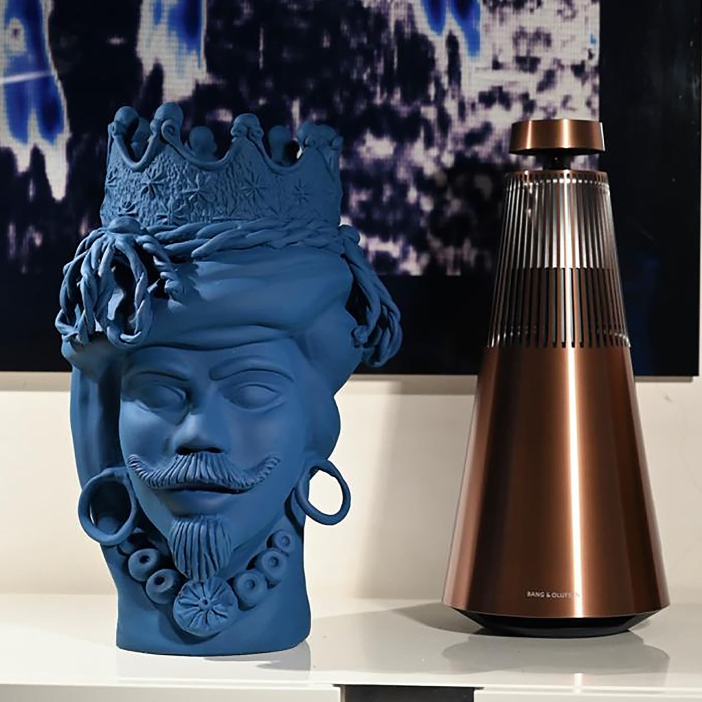 Sculpture bleue Moorkop