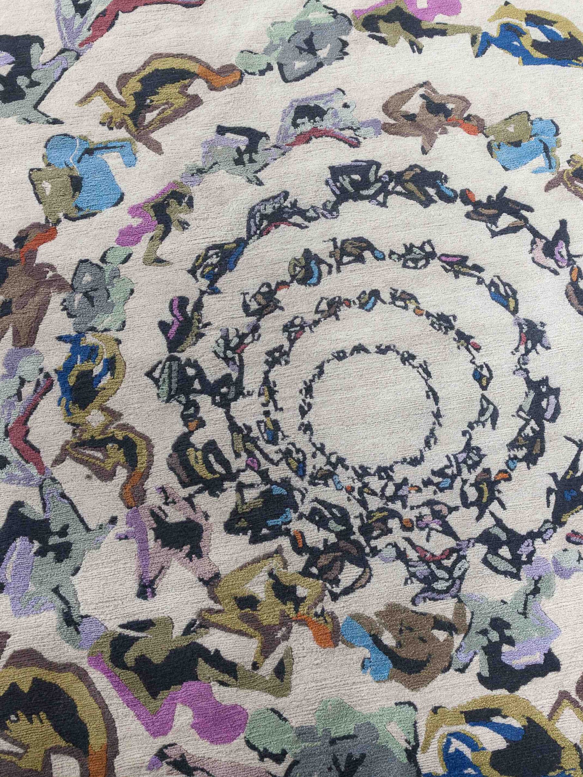 Human Circle Paradiso rond vloerkleed