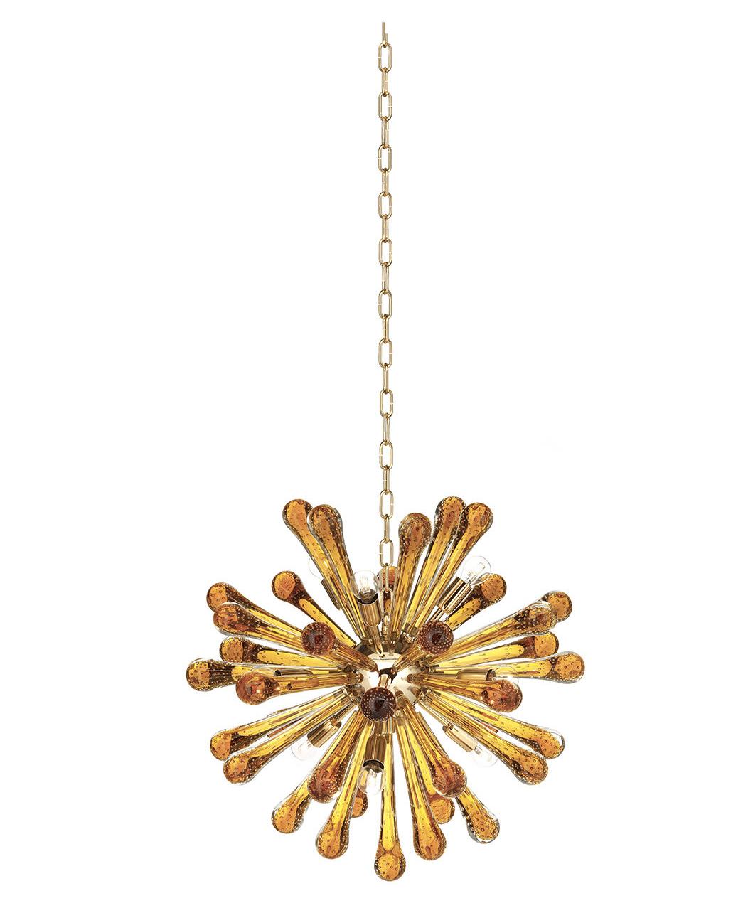 Sputnik gouden kroonluchter