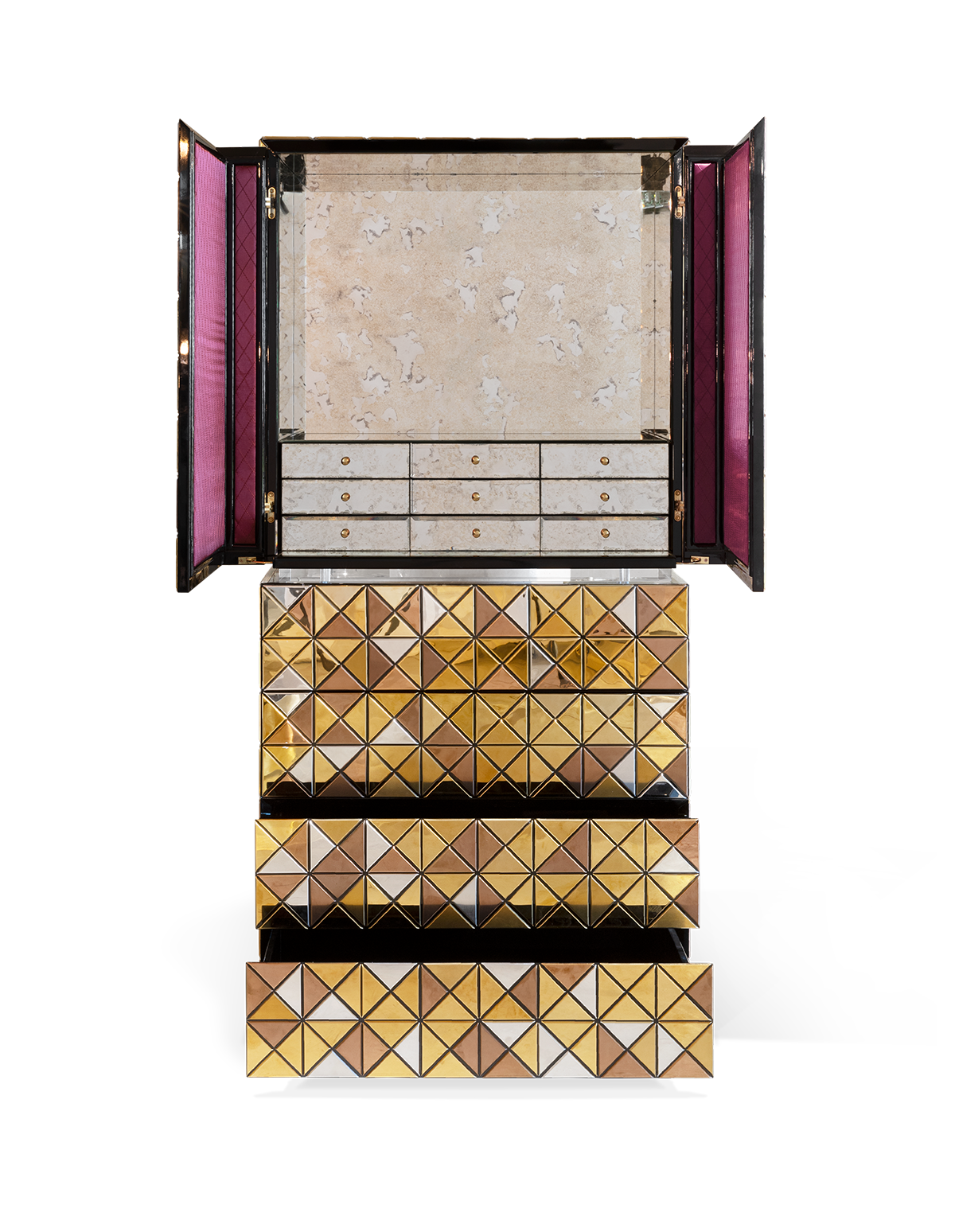 Armoire Mosaic II dorée