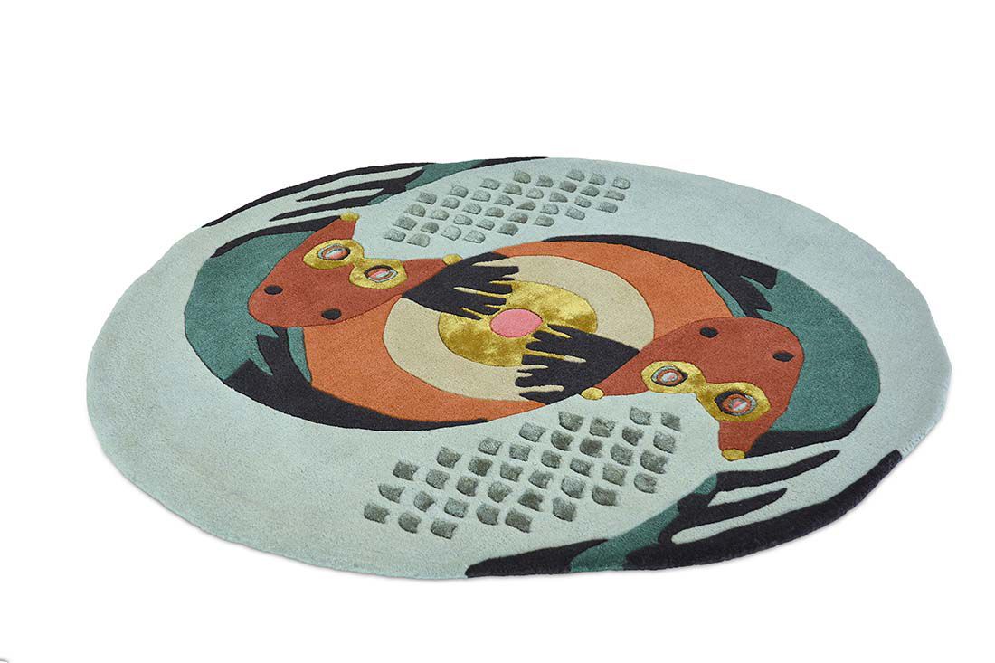 Tapis rond Zodiac Poissons | Taille: Ø 100 cm