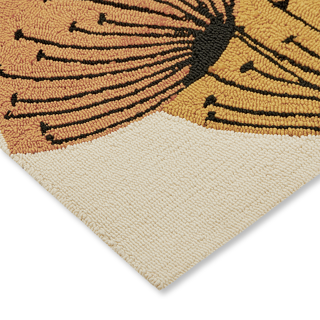 Tapis d’extérieur Dand. Clocks Och/Sil | Taille: 140 × 200 cm