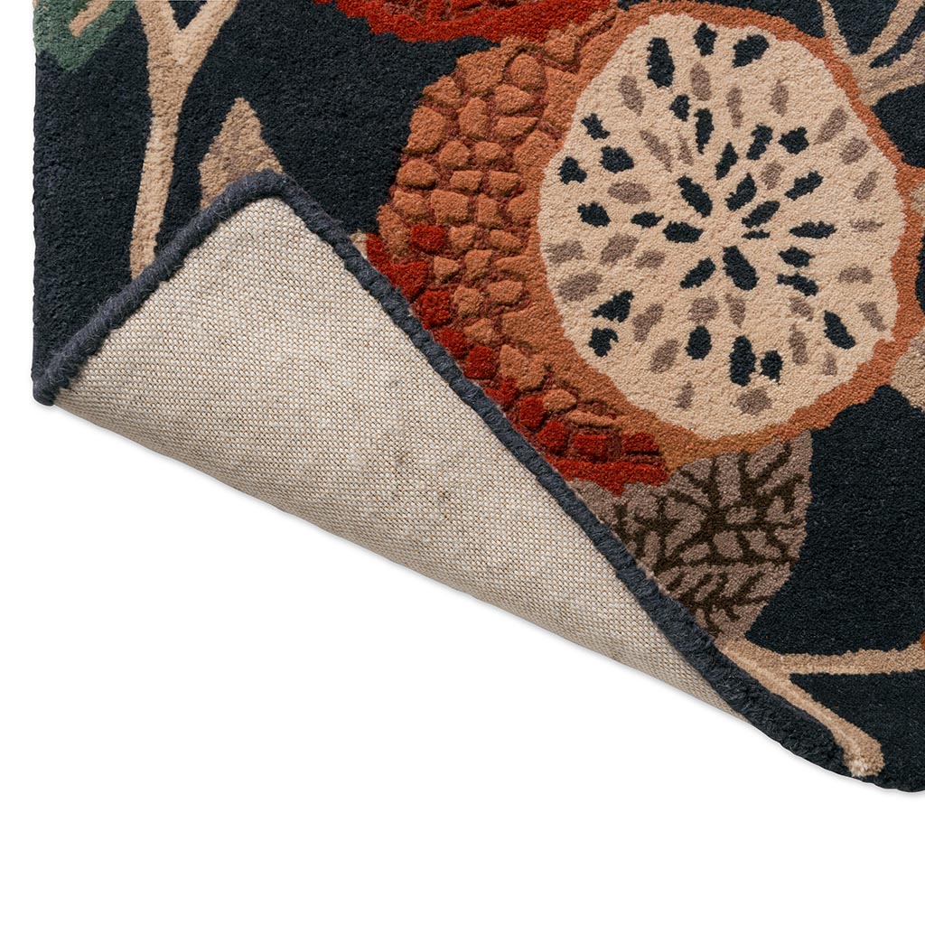 Jackfruit kurkuma indigo vloerkleed