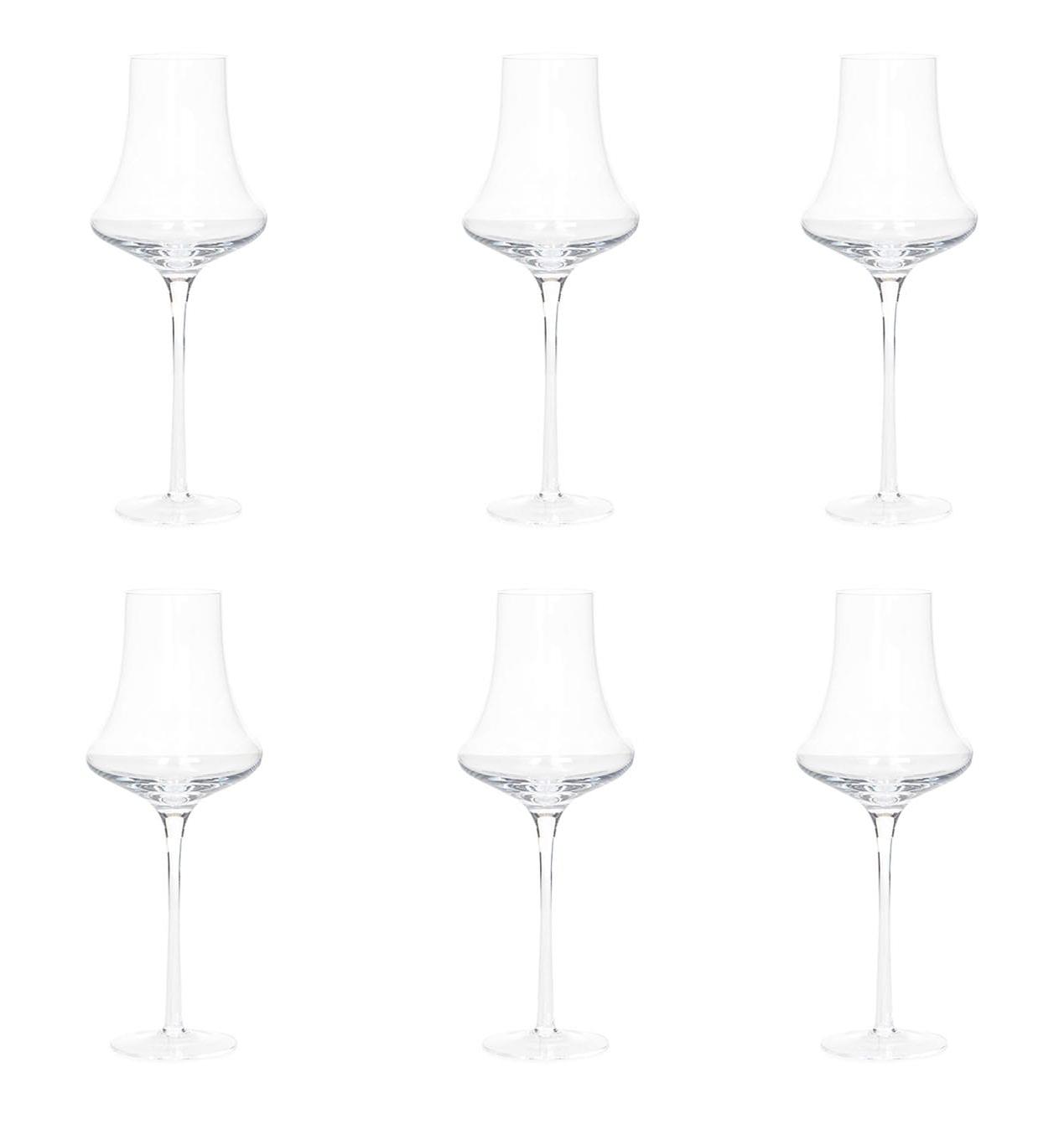 Minimes witte wijnglazenset van 6