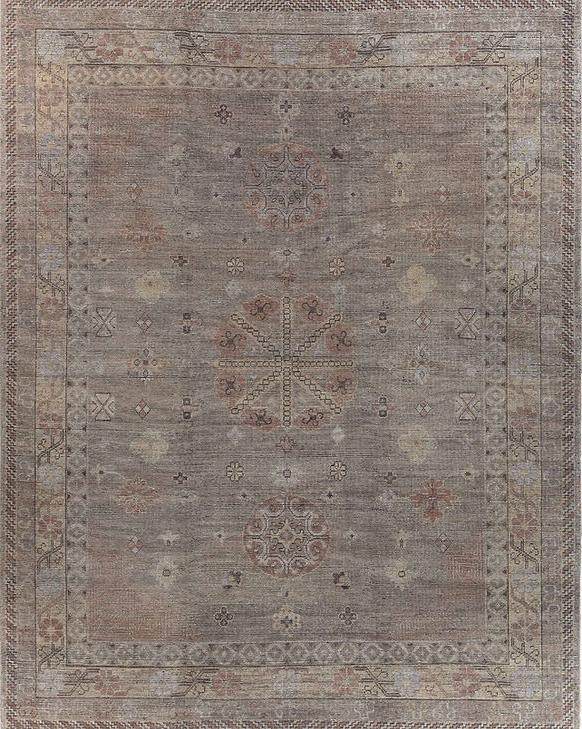 Khotan handgeknoopt wol vloerkleed