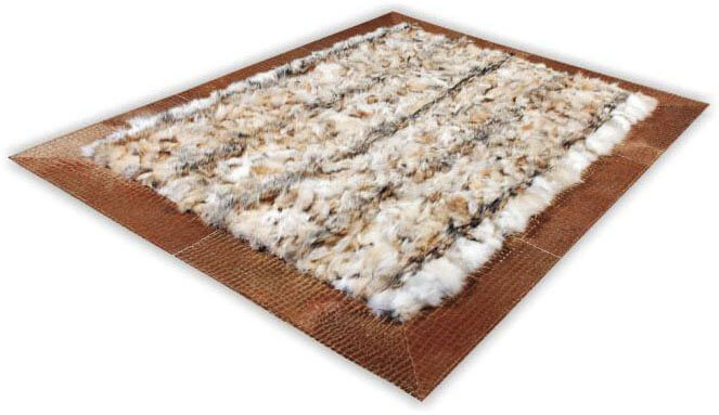 Tapis en fourrure Coyote Croco | Taille: 150 × 240 cm