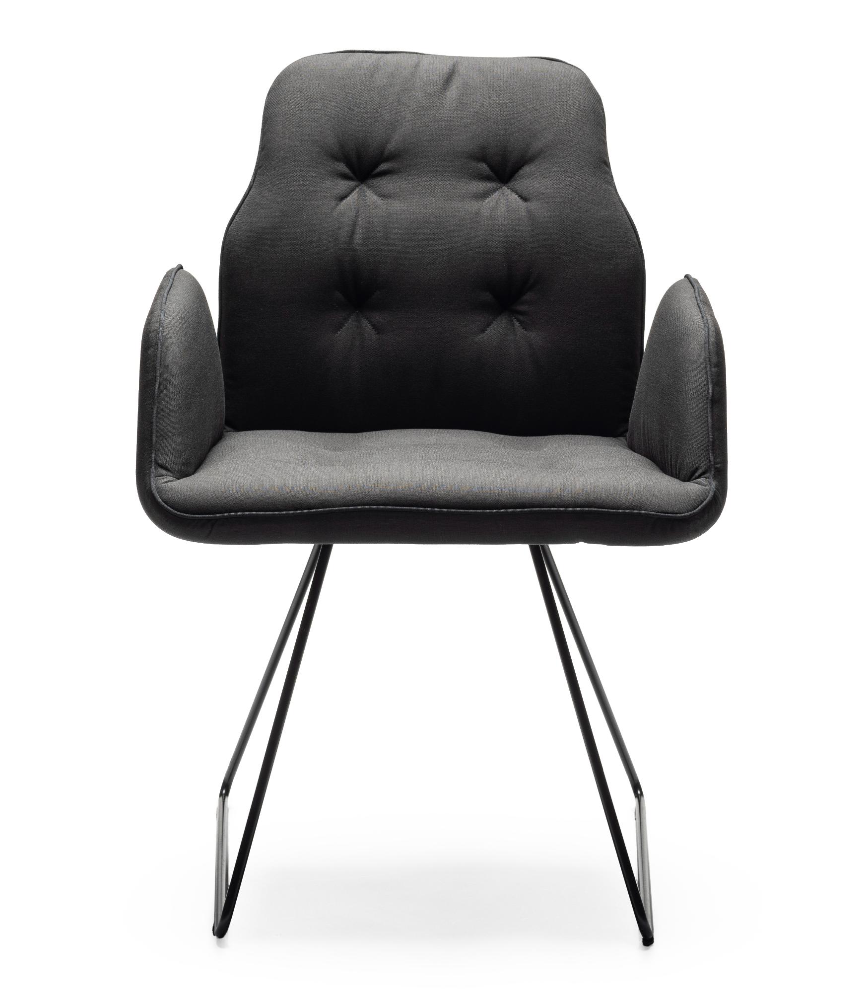 Chaise Betibù SL-P Noire avec accoudoirs