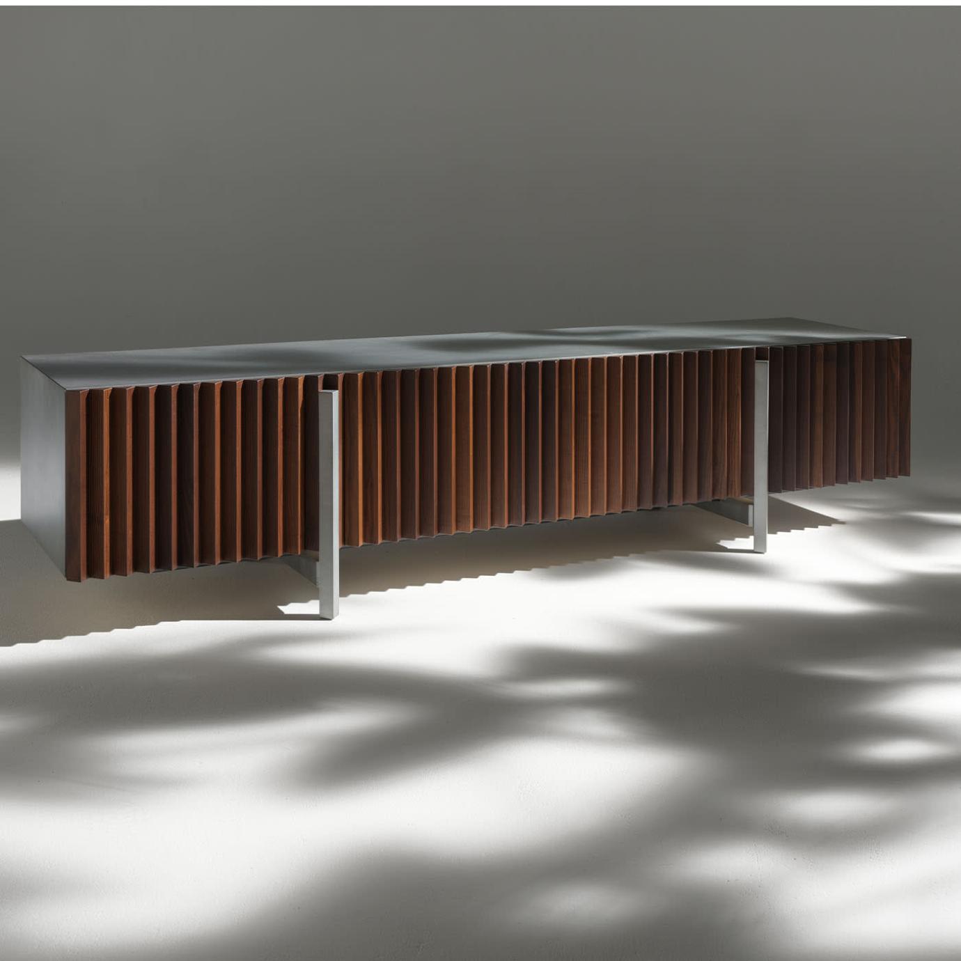 Bruin essenhout tv-dressoir