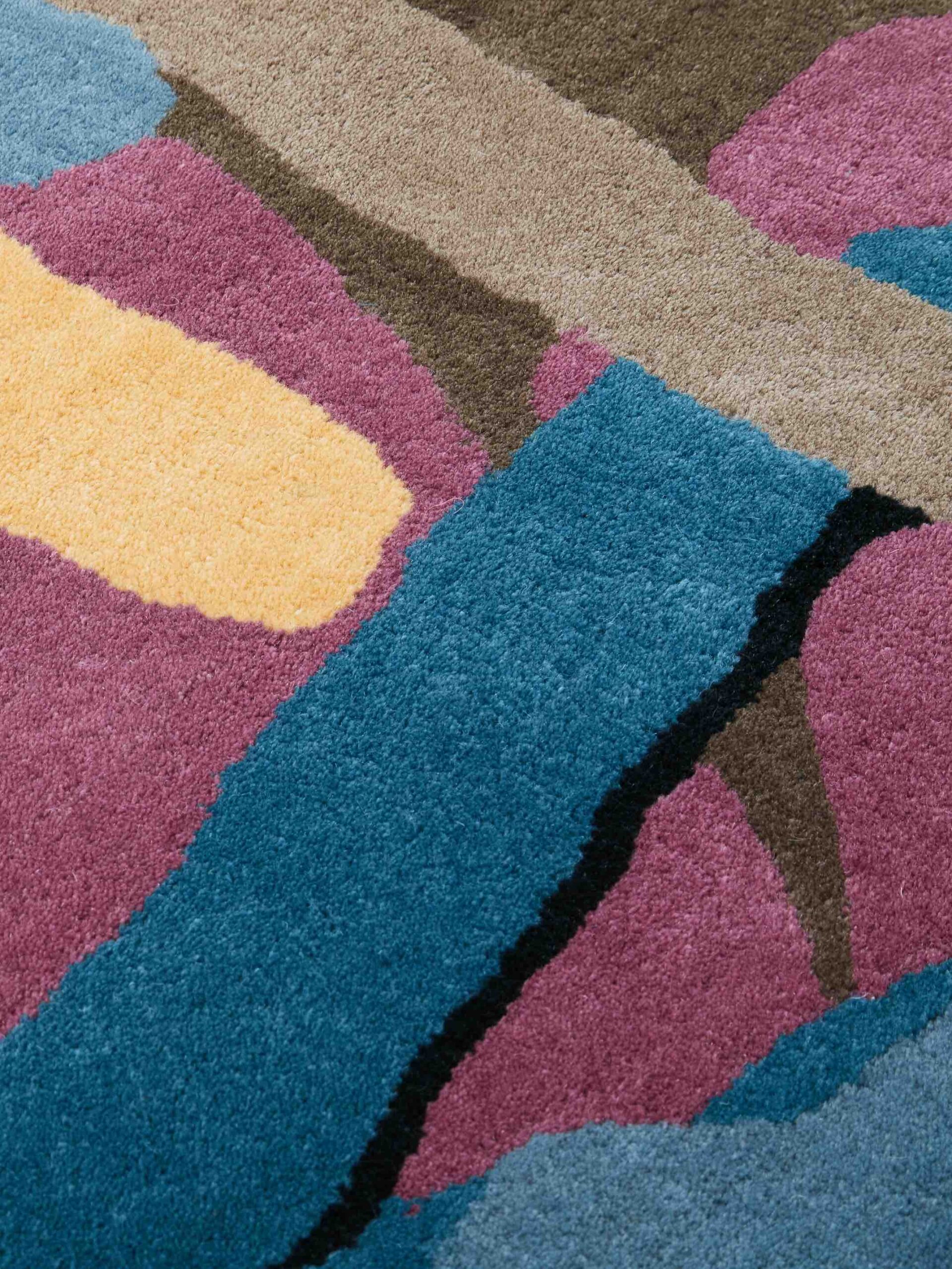 Snake rond vloerkleed