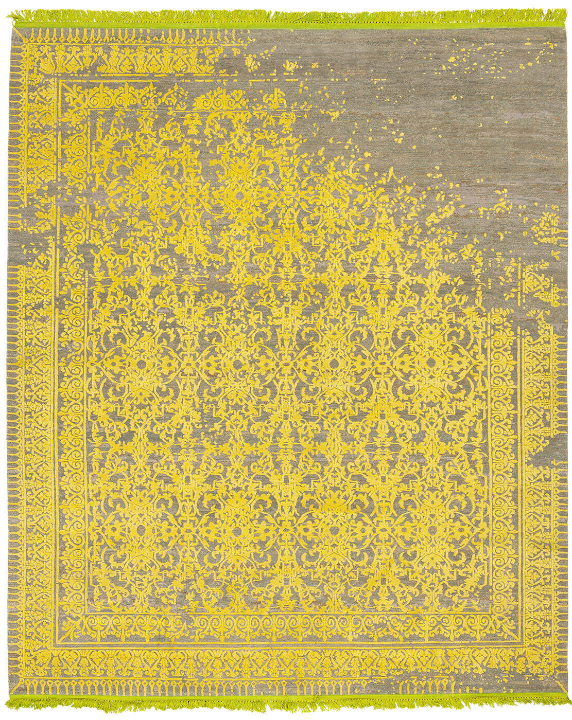 Tapis Ferrara Radi Rocked jaune