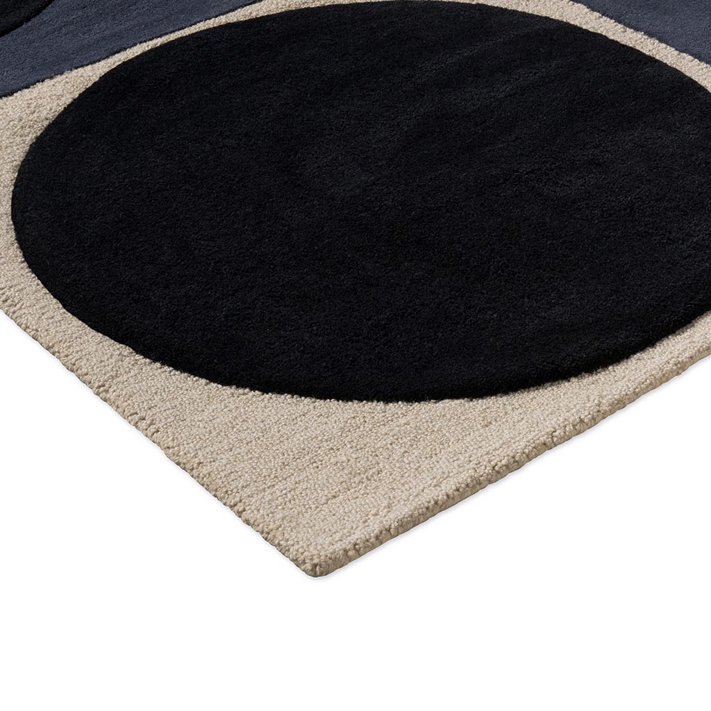 Tapis Spot Square bleu marine