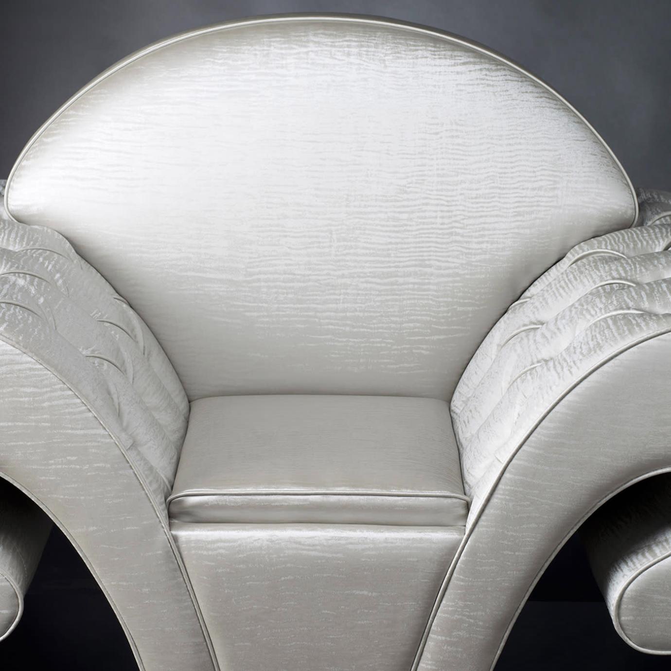 Fauteuil pivotant blanc Silhouette