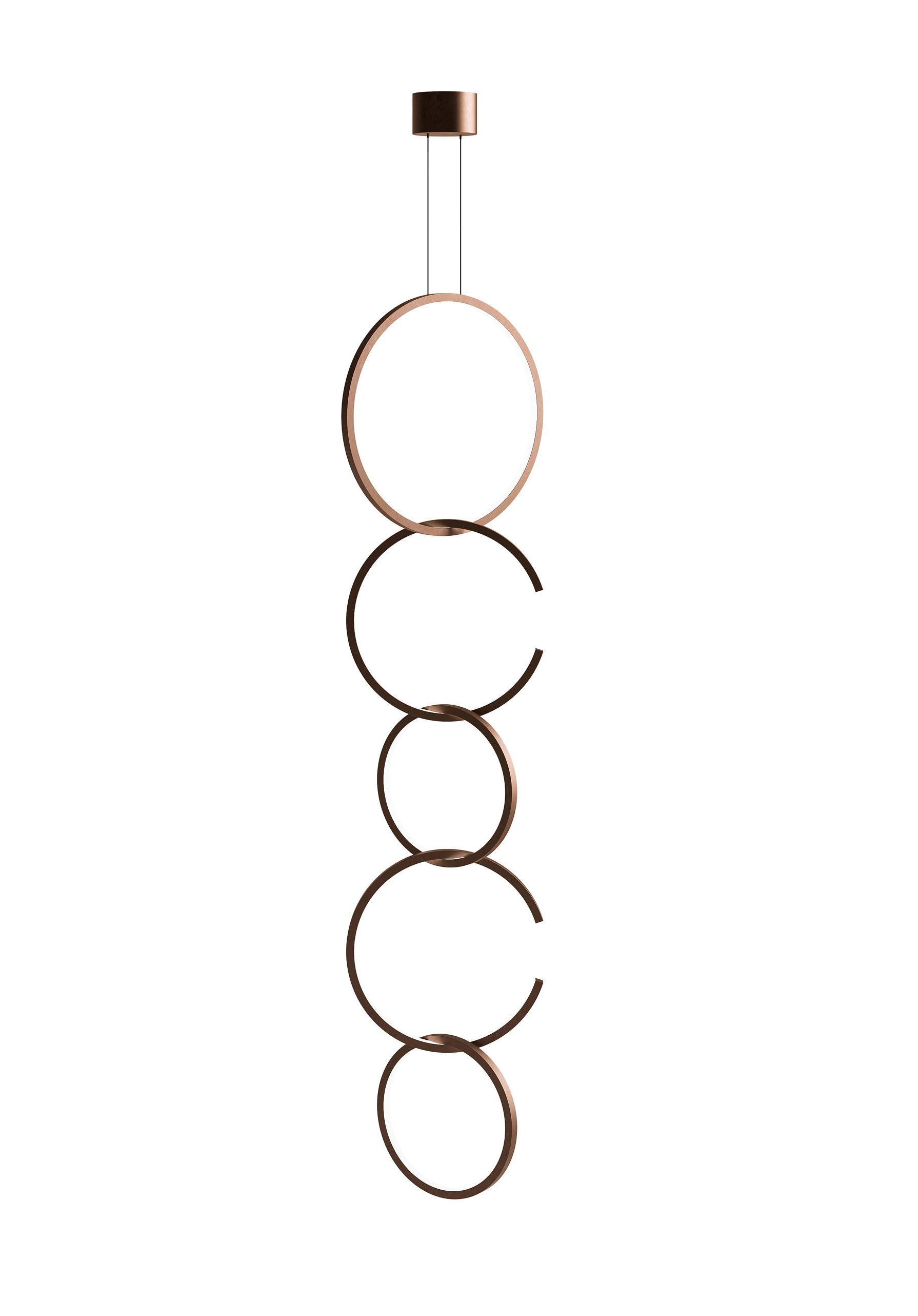 Verticale ringen hanglamp Italië