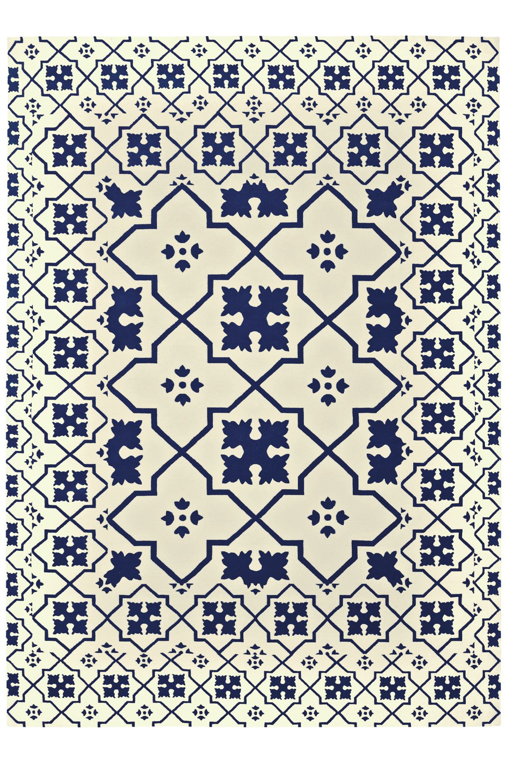 Tapis tissé main Punti beige