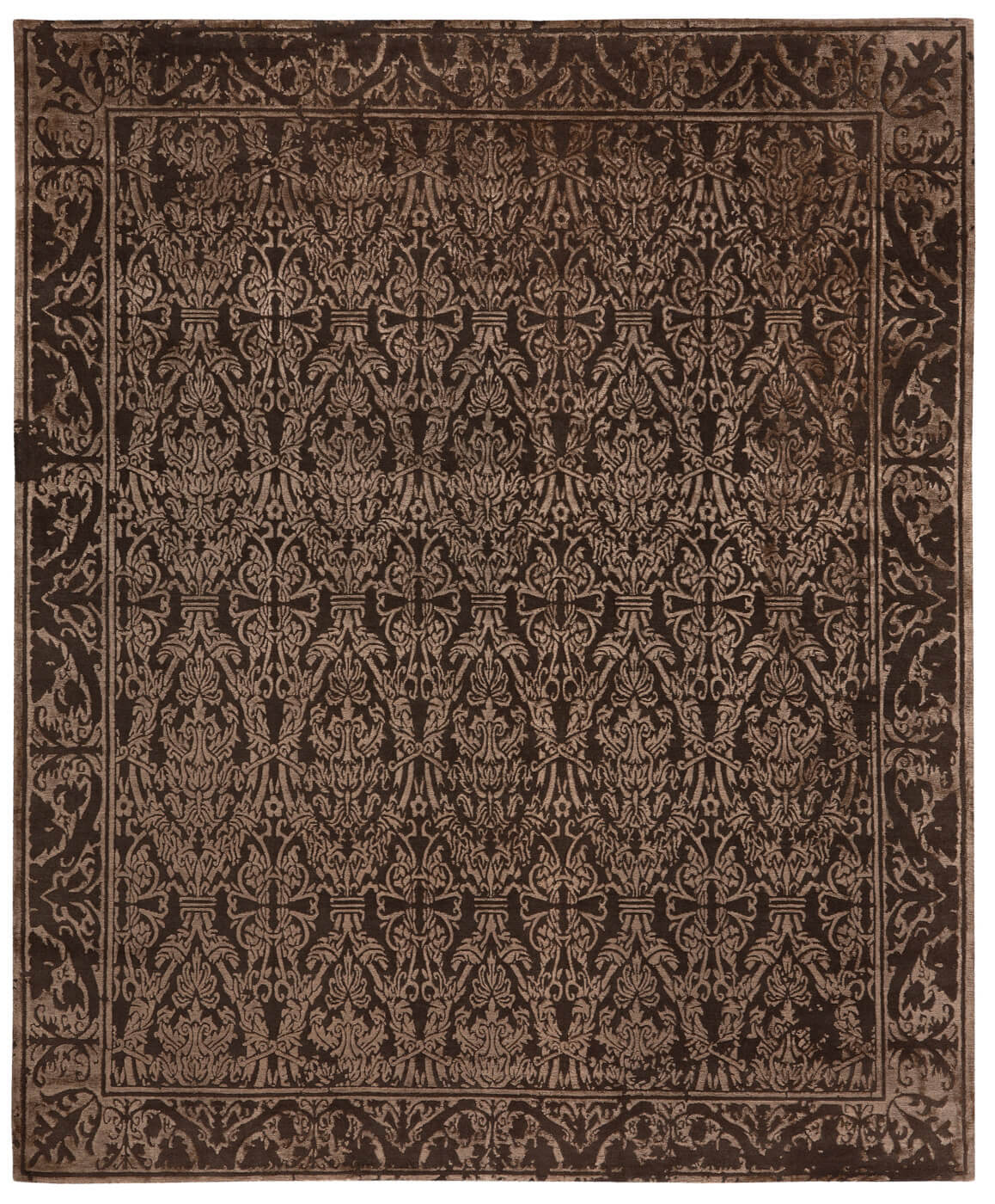 Tapis Alcaraz Little Rocked brun | Taille: 500 × 600 cm