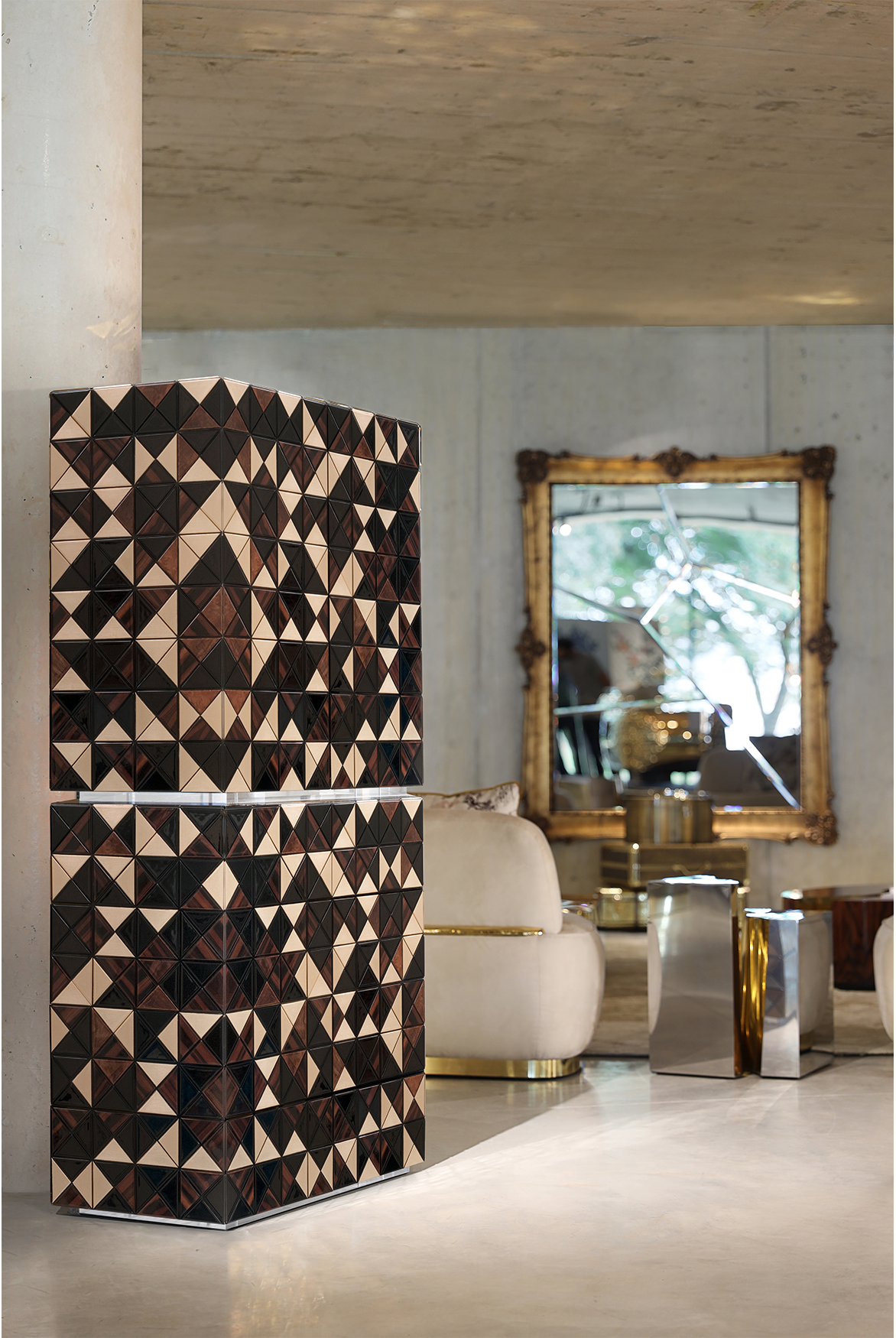 Armoire Mosaic II en noyer