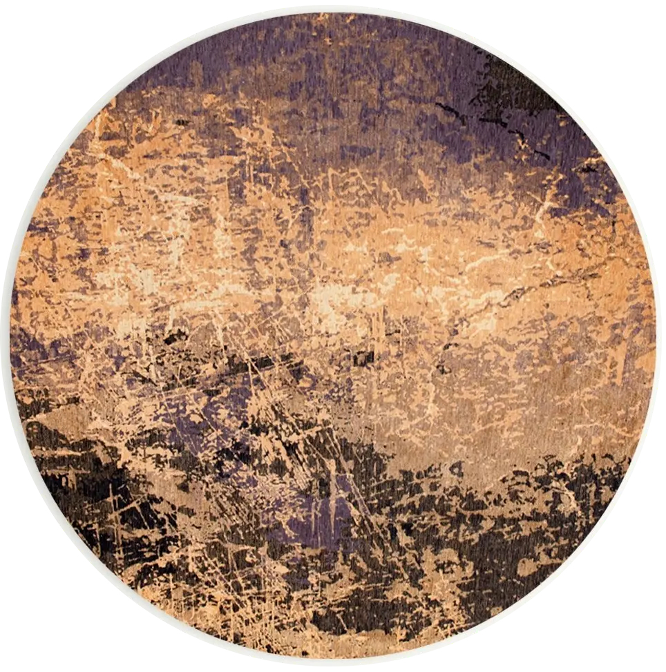 Tapis rond Abyss Blue | Taille: Ø 240 cm