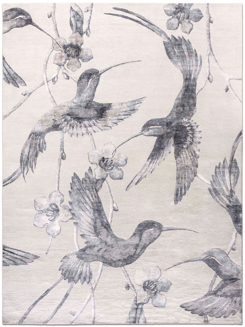Tapis noué à la main Hummingbirds