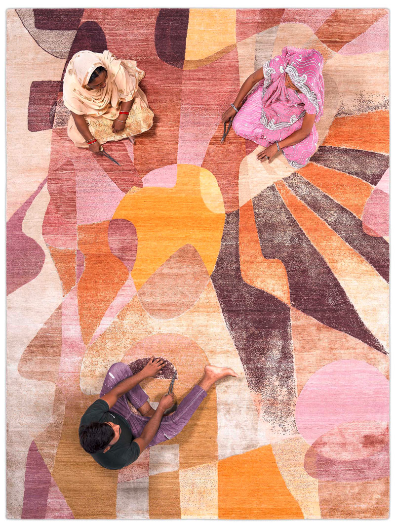 Tapis de luxe Red Sunset