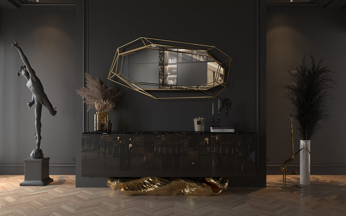 Grand miroir mural Lustre - 6
