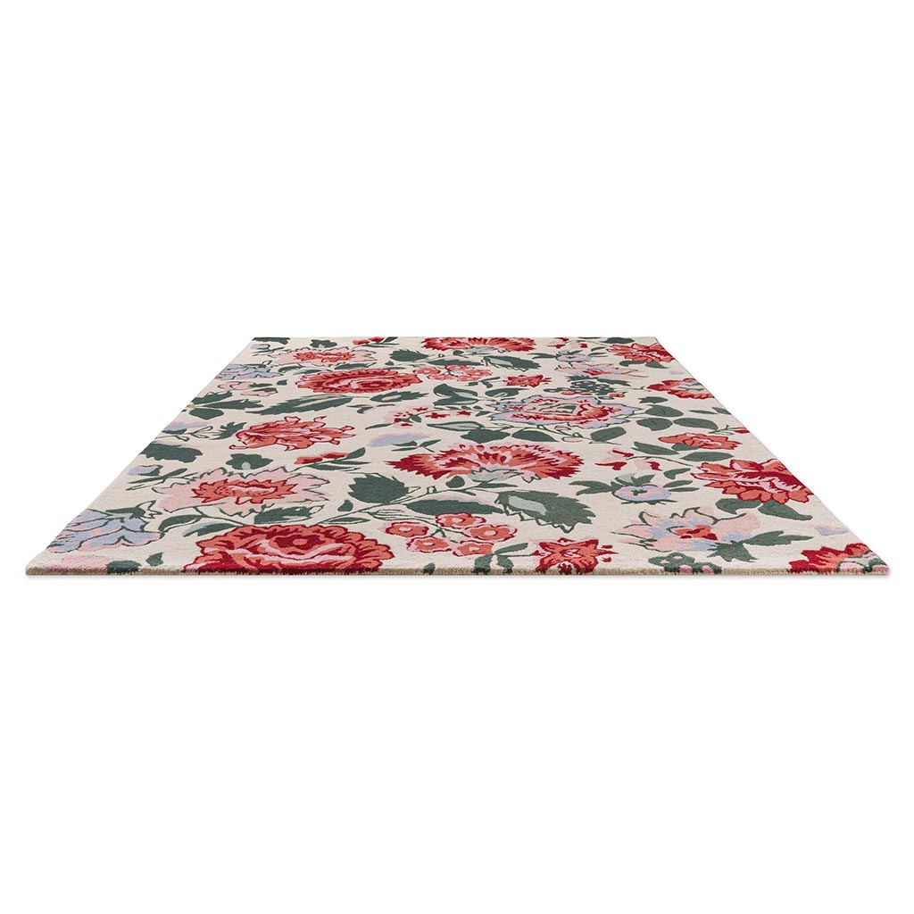 Wendling Floral klaprood vloerkleed