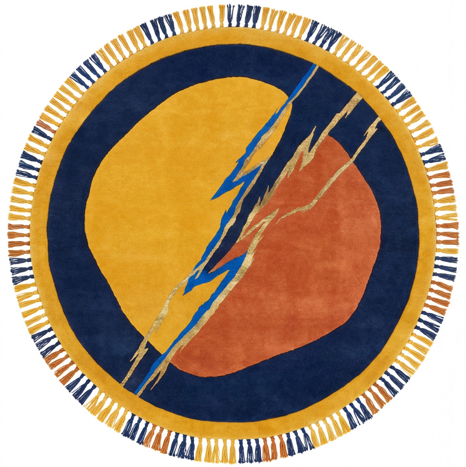 Lightning Crest Gold vloerkleed