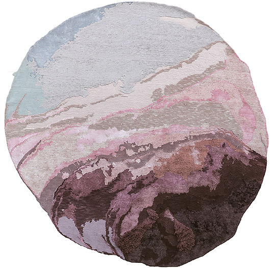 Tapis exclusif noué à la main Rose | Taille: Ø 250 cm Tapis exclusif noué à la main Rose | Taille: Ø 250 cm