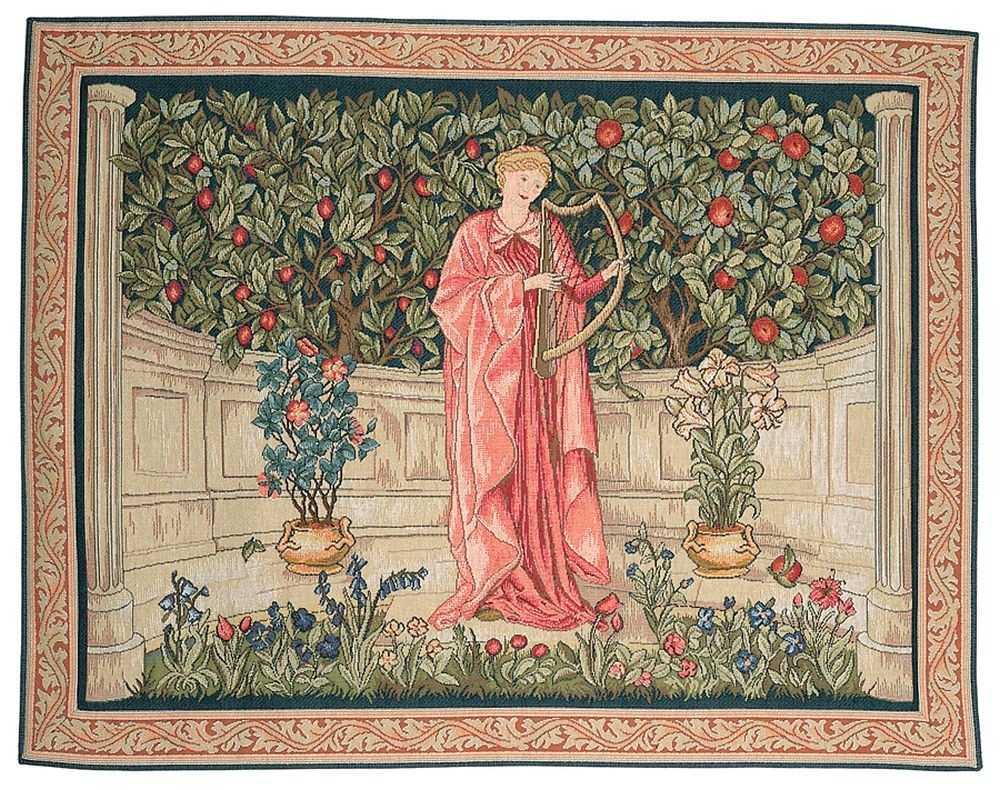 Tapisserie murale Le ménestrel, William Morris | Taille: 50 × 67 cm