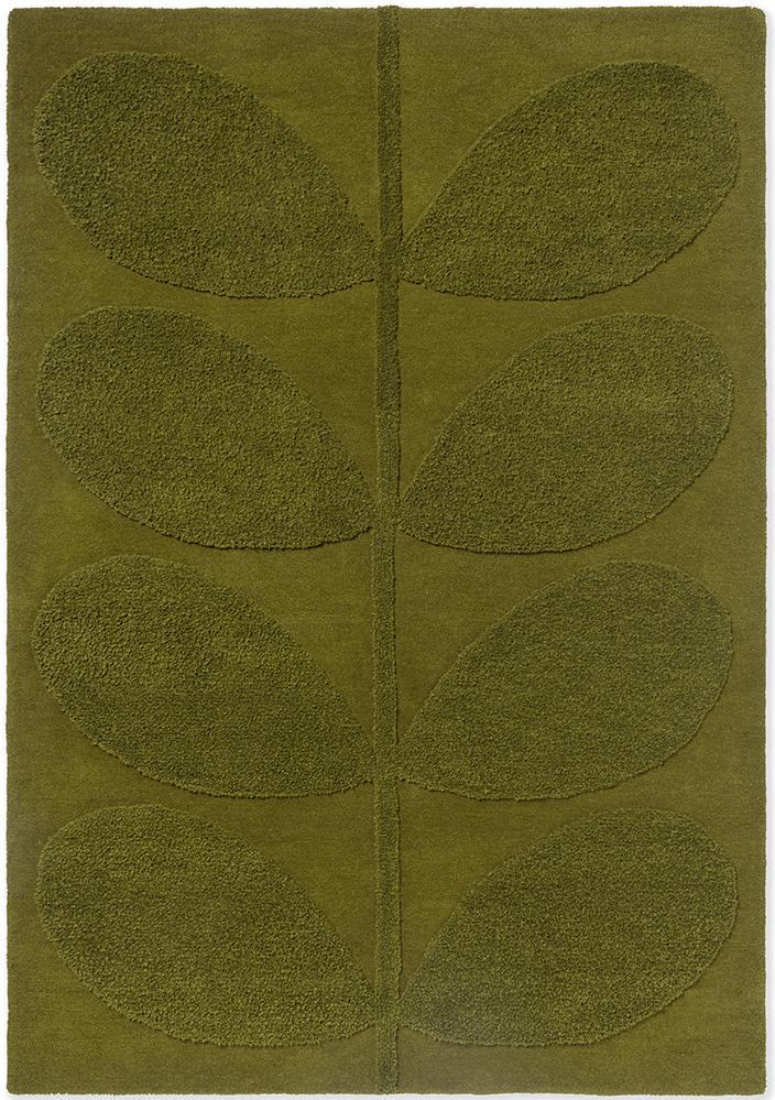 Tapis en laine designer Solid Stem fougère | Taille: 120 × 180 cm