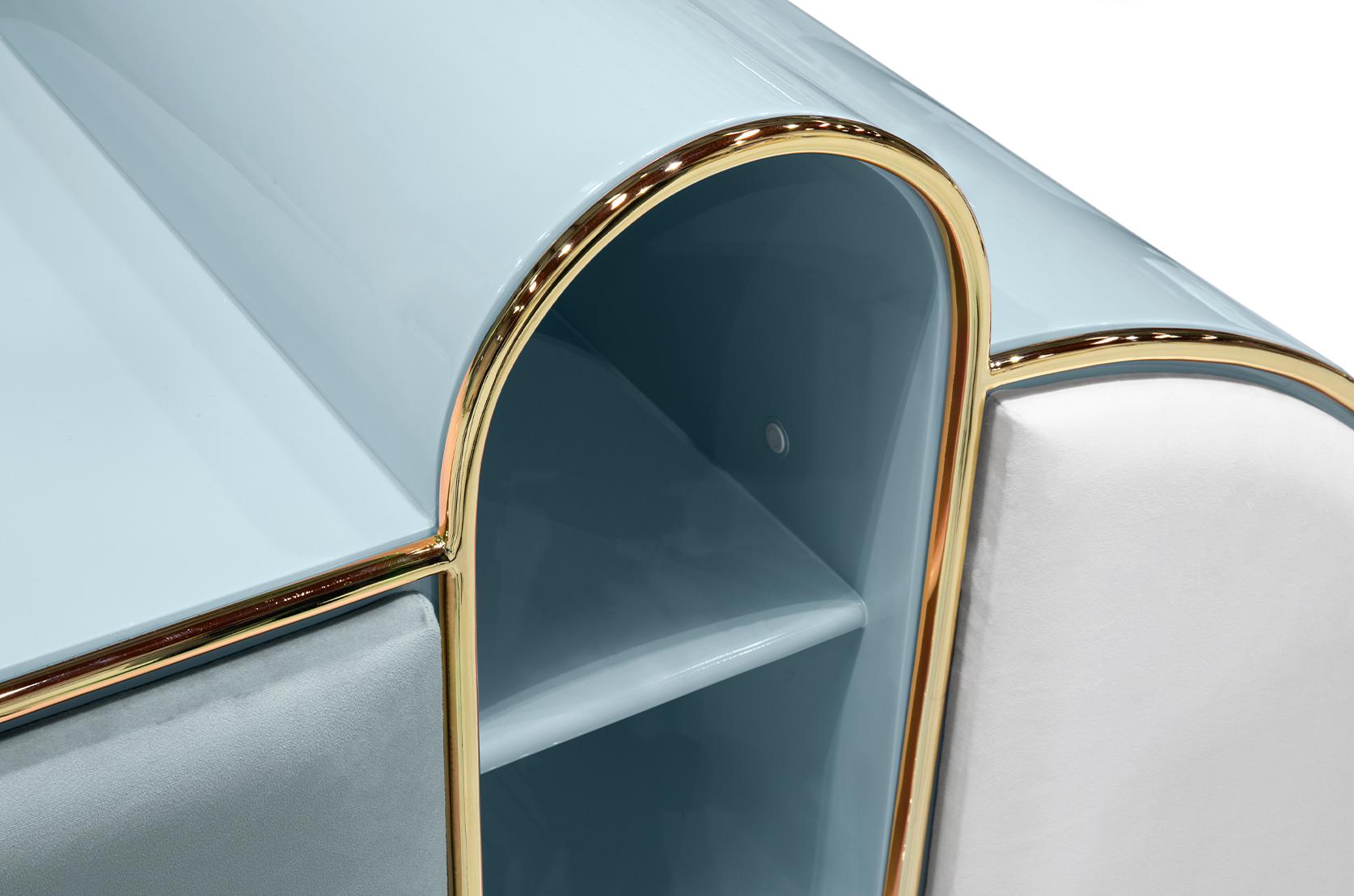 Commode triple Barbe à papa