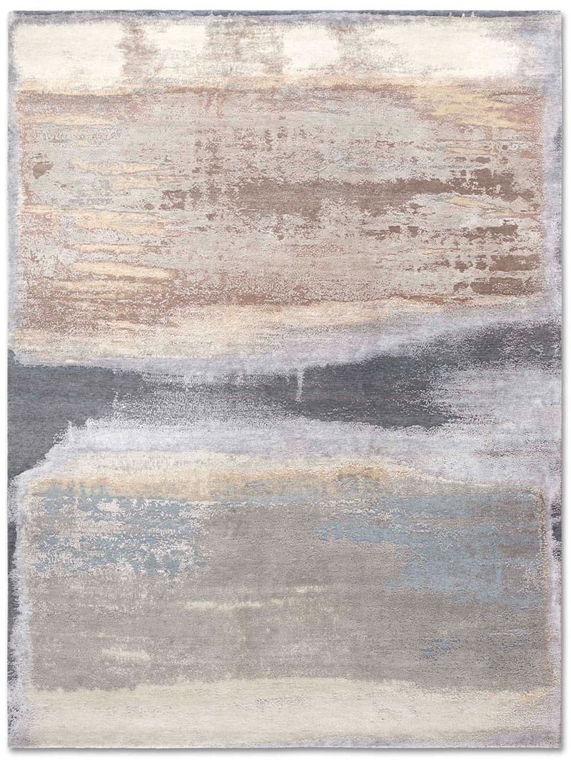 Tapis de luxe fait main Beige Mix
