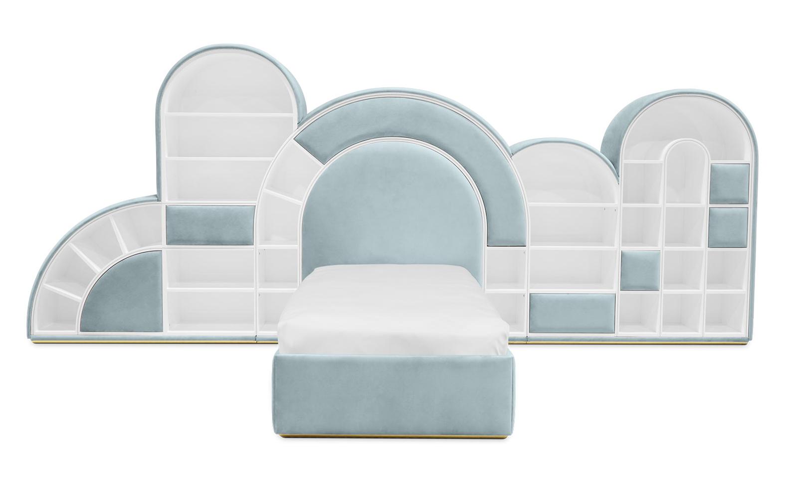 Lit Marshmallow bubble-gum bleu