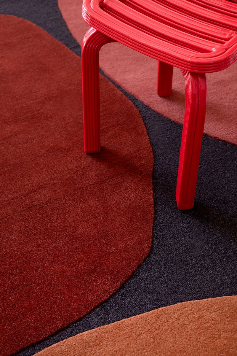 Tapis fait main Decor Plateau terre tufté | Taille: 140 × 200 cm