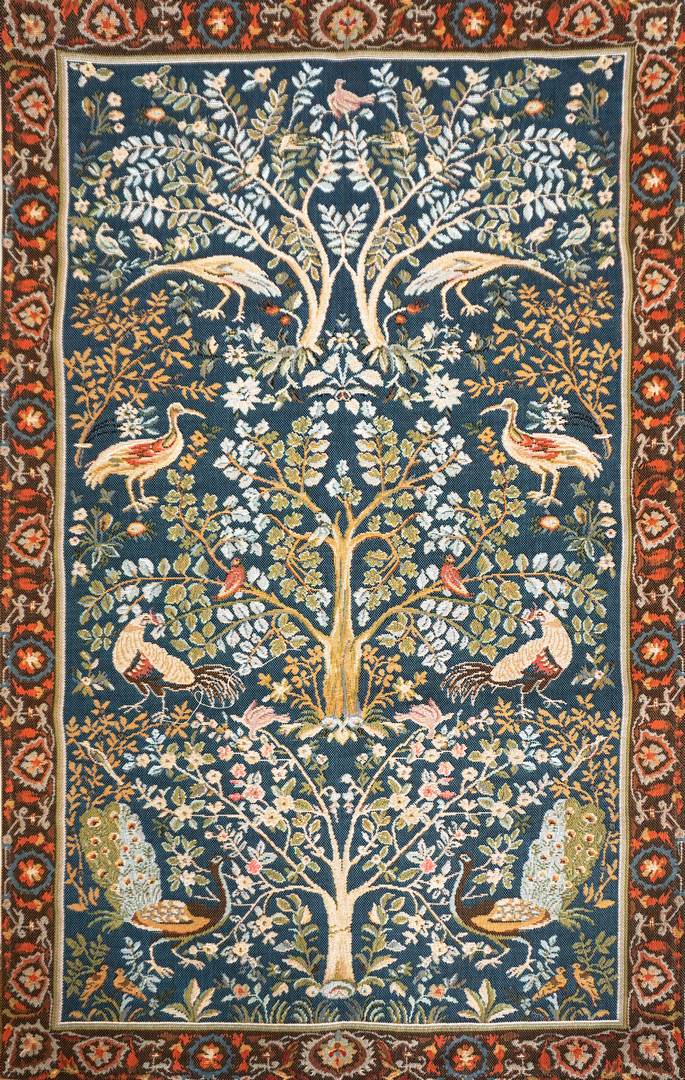 De boom, in W. Morris stijl wandtapijt | Maat: 75 × 125 cm