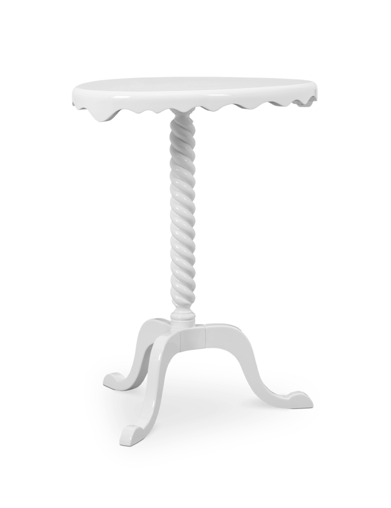 Pearl witte bijzettafel
