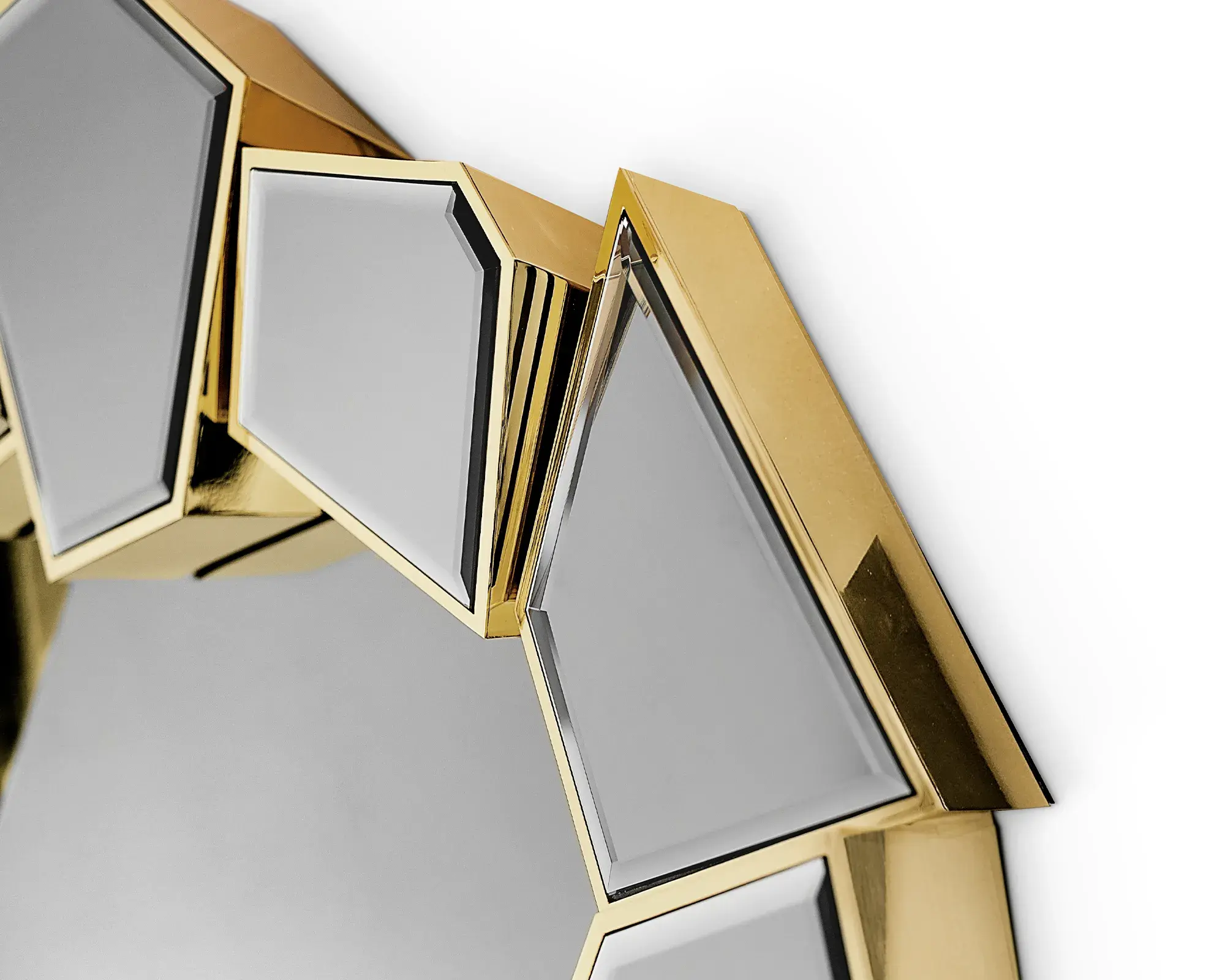 Shatter ronde wandspiegel