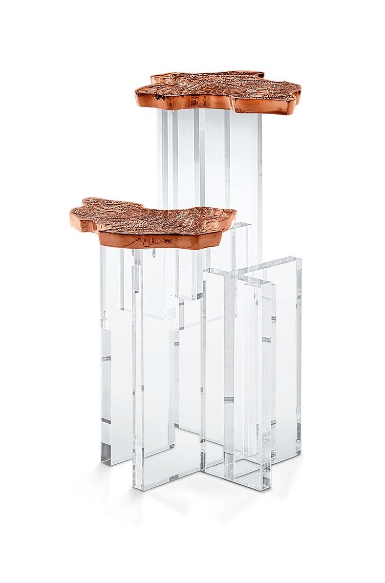 Table d’appoint Vega en cuivre