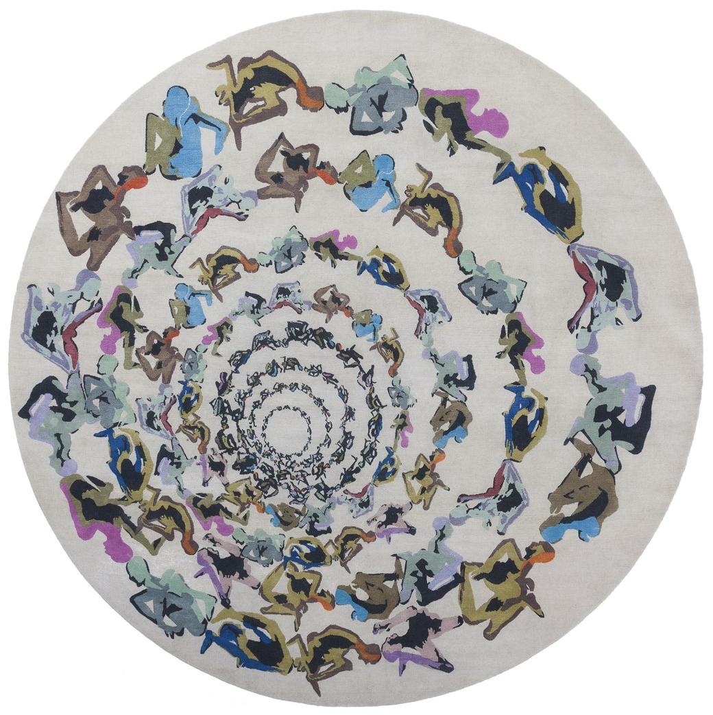 Human Circle Paradiso rond vloerkleed