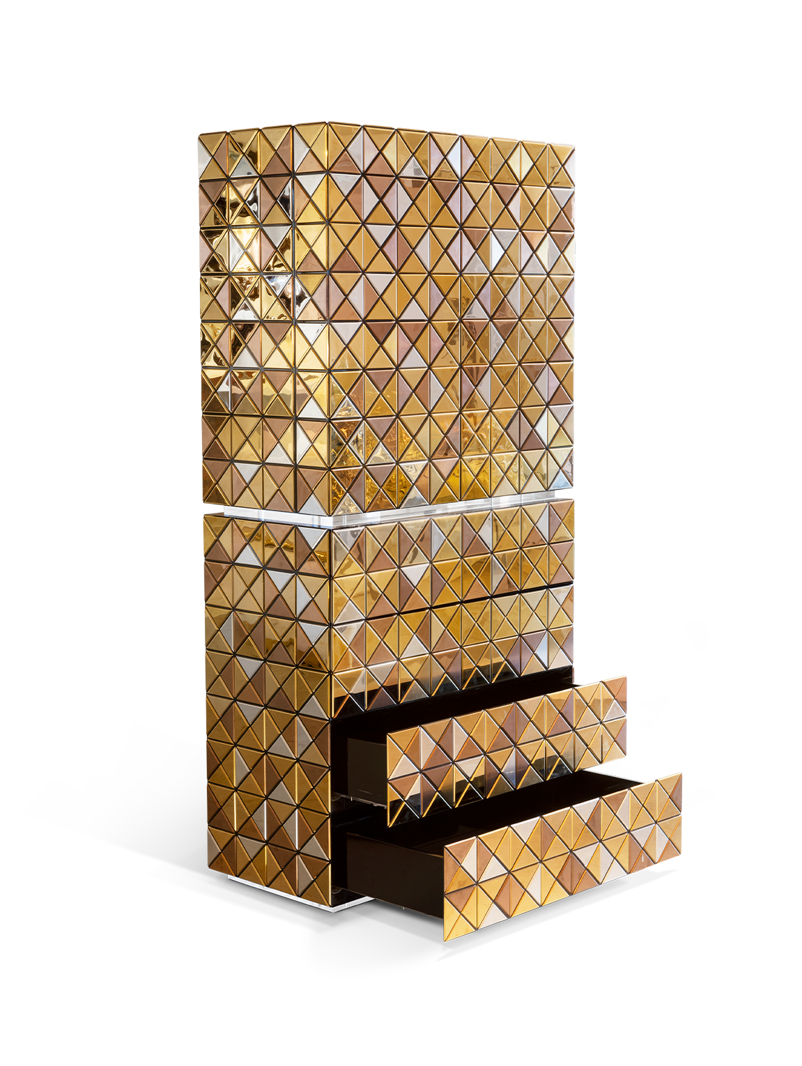 Armoire Mosaic II dorée