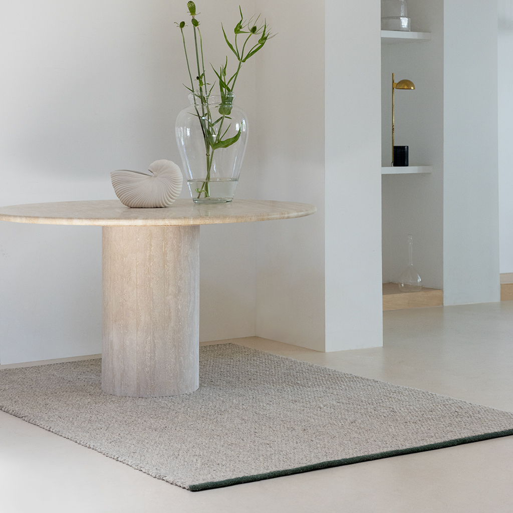 Craft Matter Plain asgrijs tapijt | Maat: 160 × 230 cm