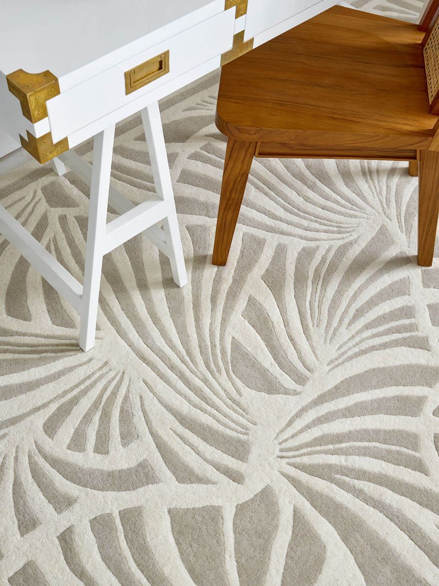 Tapis Japanese Fans ivoire | Taille: 120 × 180 cm
