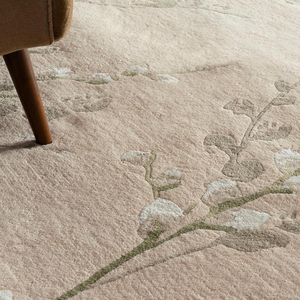 Tapis Pussy Willow vert haie | Taille: 140 × 200 cm