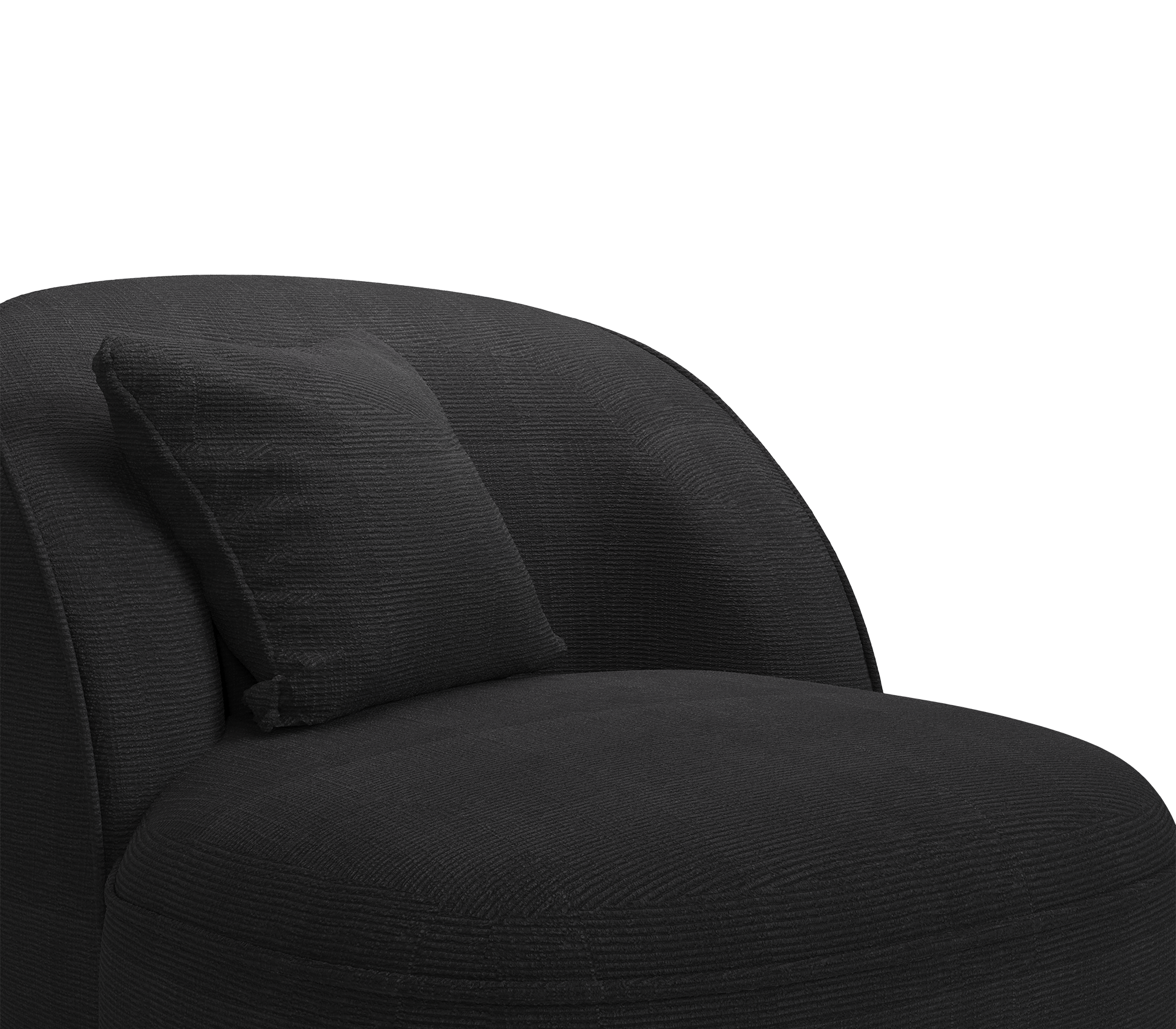 Angora II Baltic zwarte fauteuil