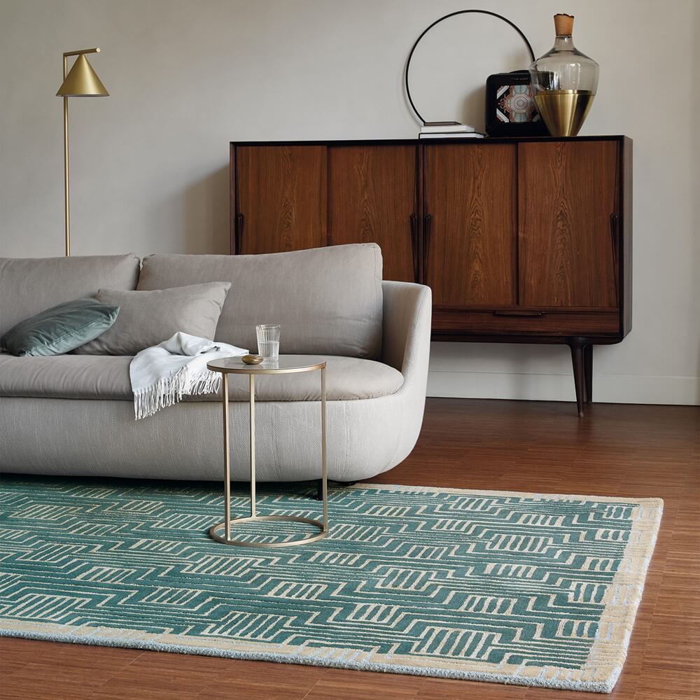 Tapis Kinmo vert | Taille: 250 × 350 cm