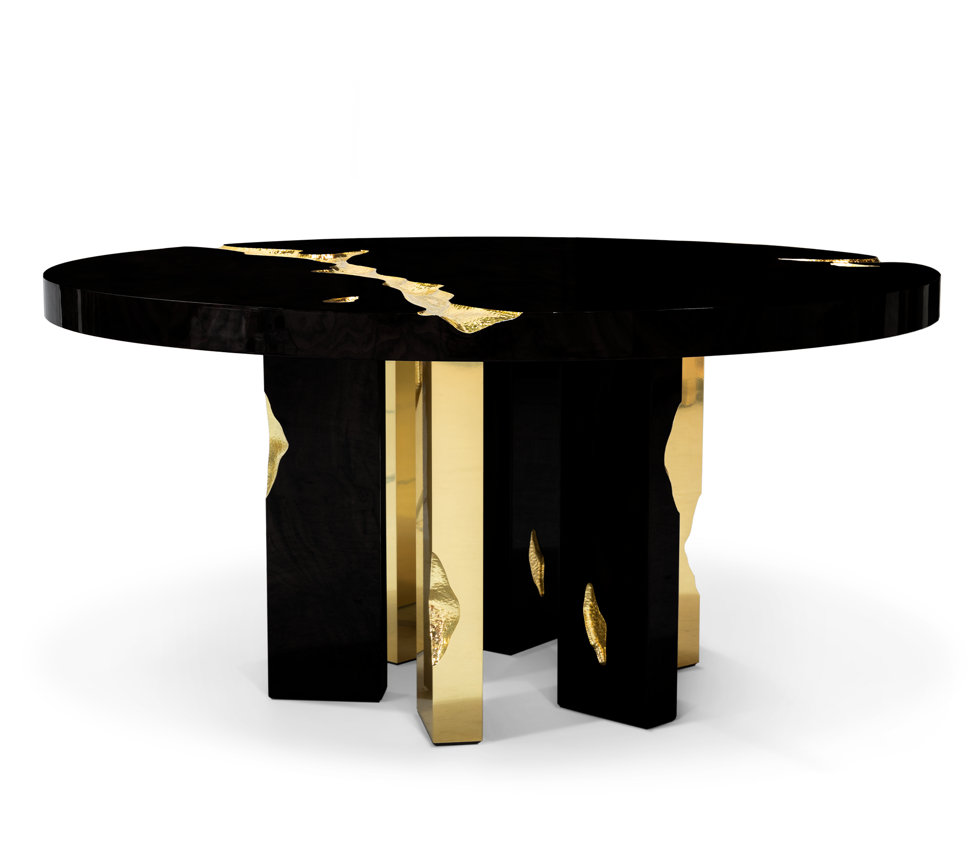 Dominion ronde zwarte eettafel