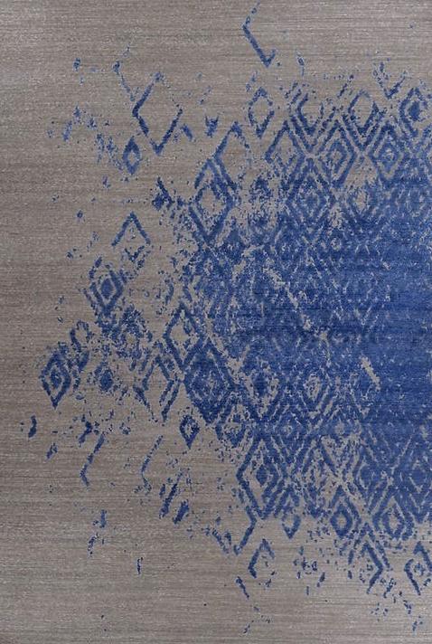Hand-geknoopt bamboezijde Indiaas vloerkleed