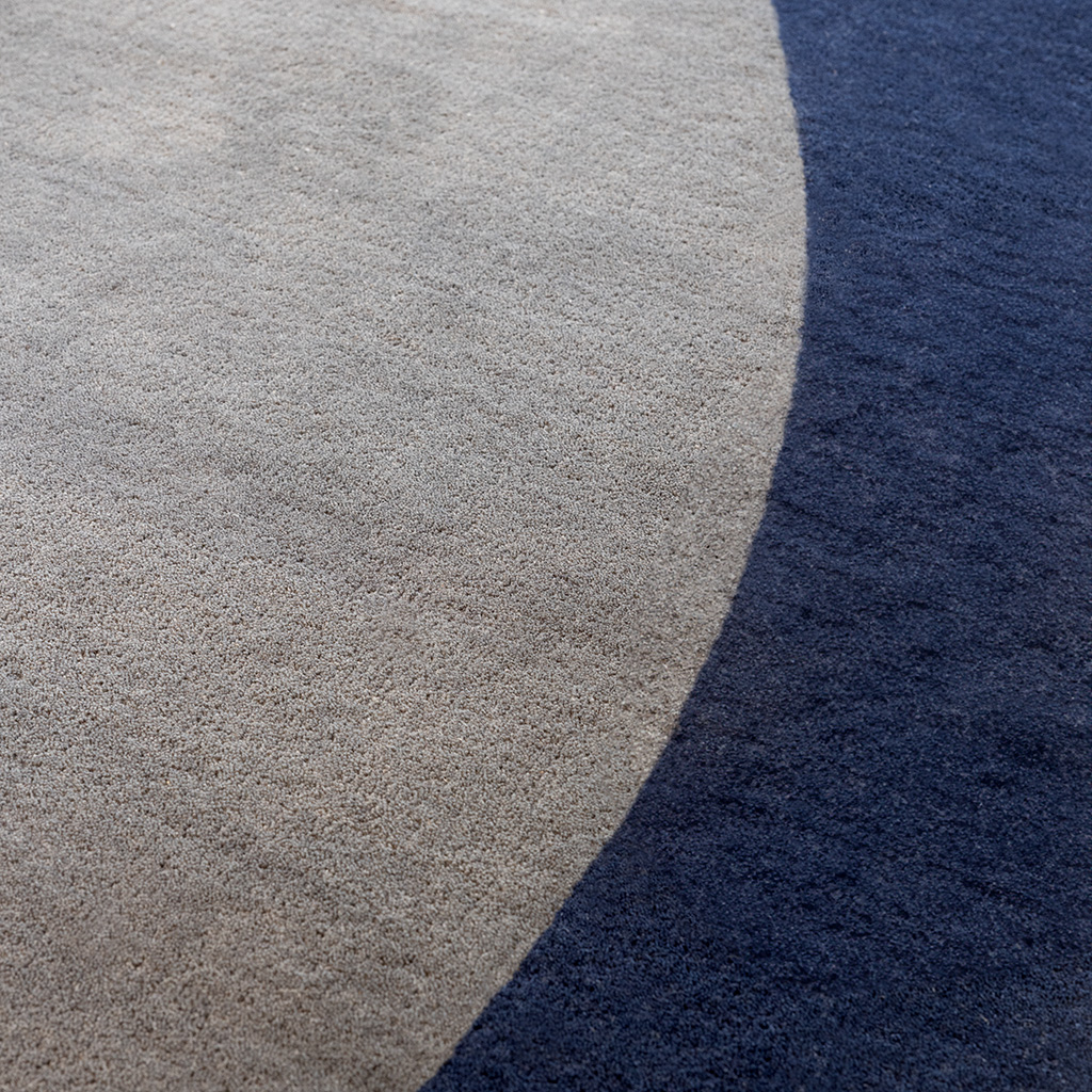 Tapis Element Arp bleu | Taille: 233 × 255 cm